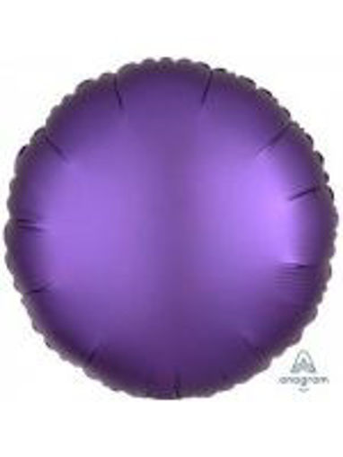 Picture of SATIN LUXE PURPLE ROYALE ROUND 17 INCH